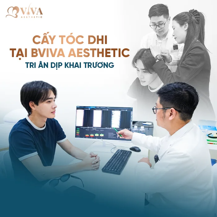 cấy tóc DHI tại BVIVA Aesthetic