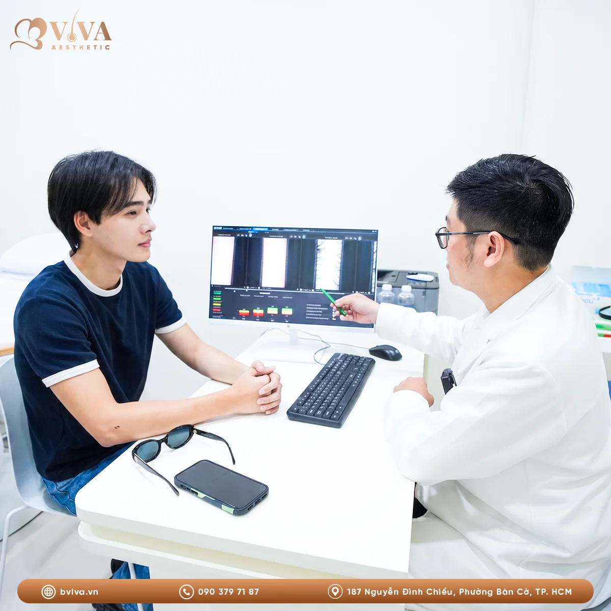 cấy tóc DHI tại BVIVA Aesthetic