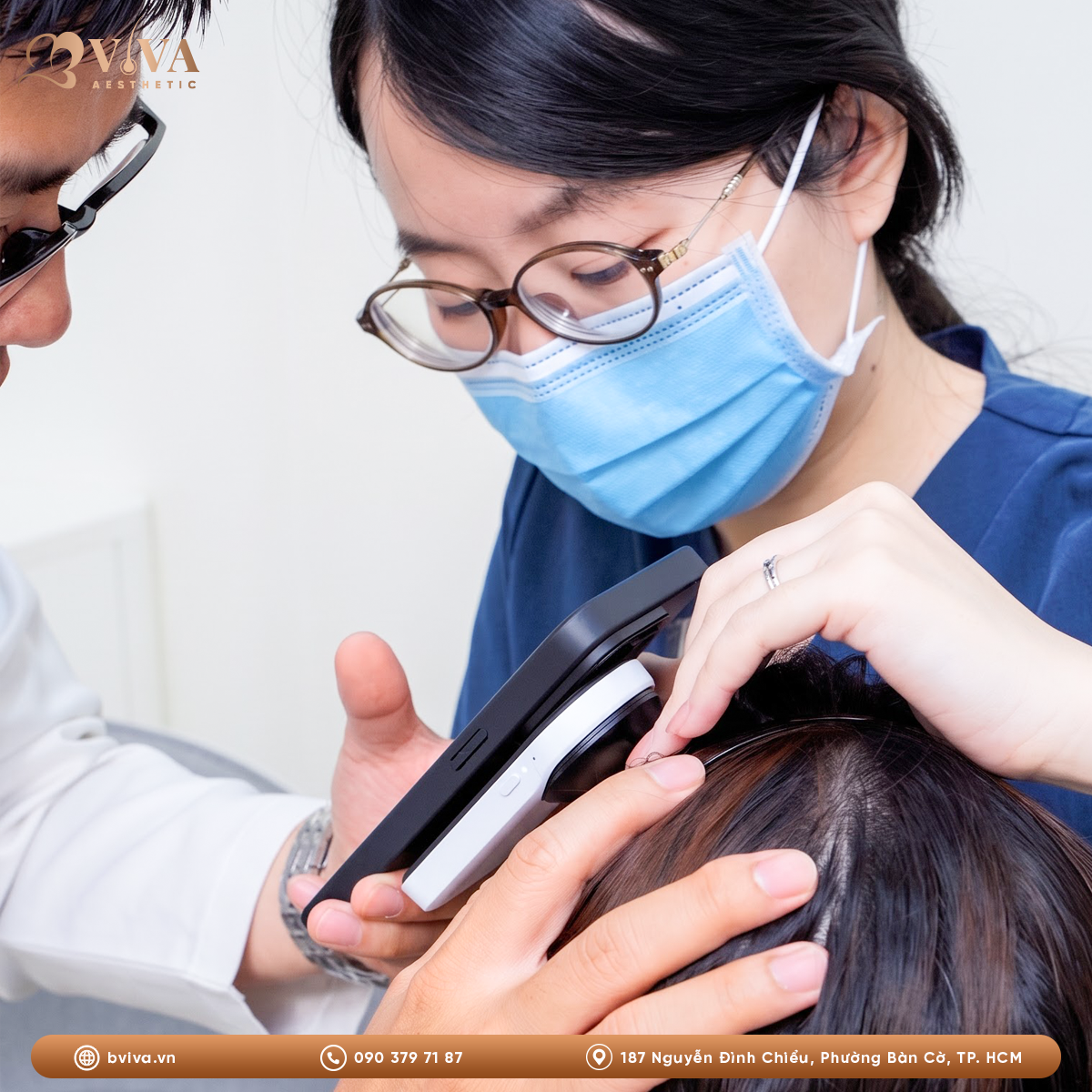 soi nang tóc bằng hairmetrix